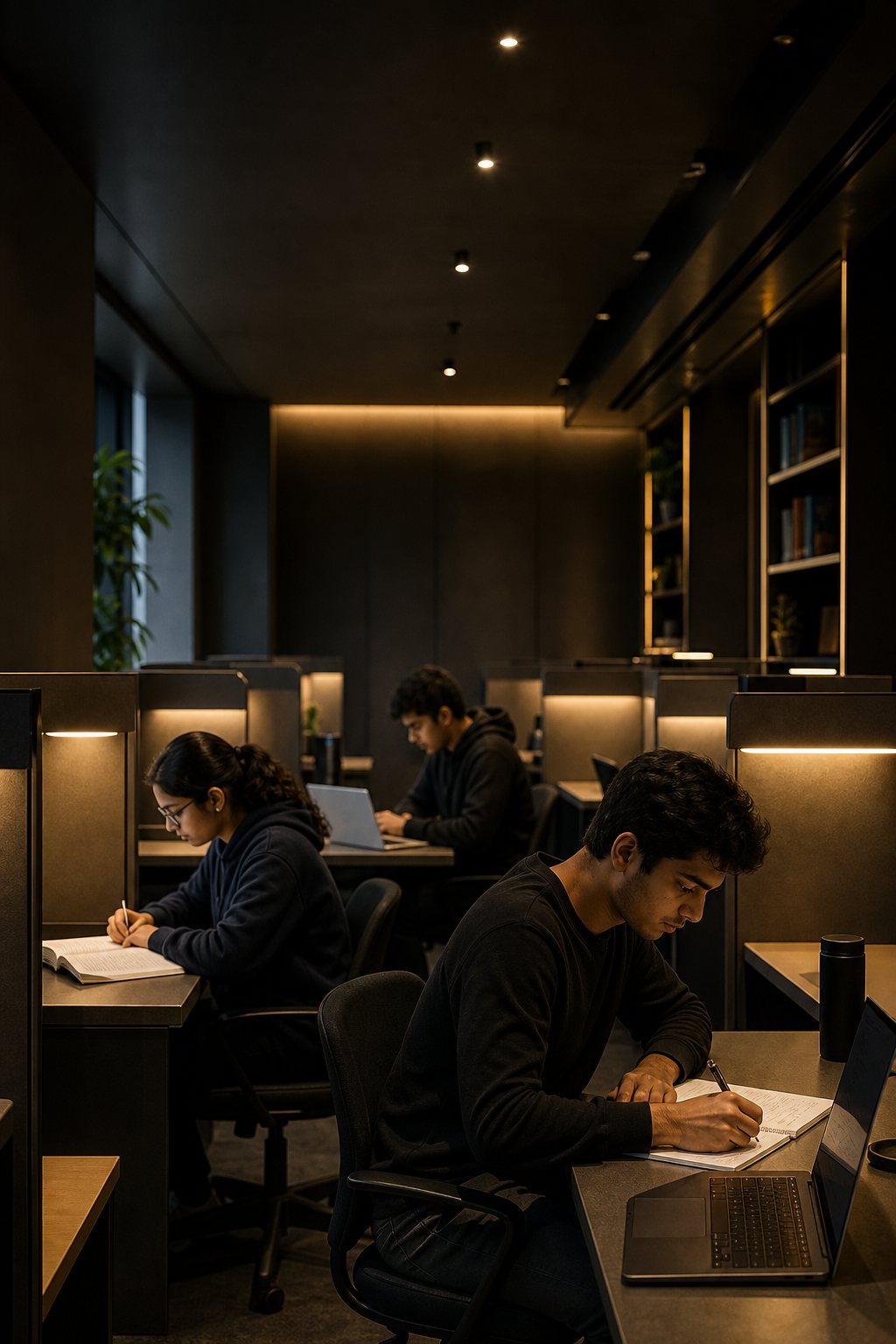 Students studying at Aspire